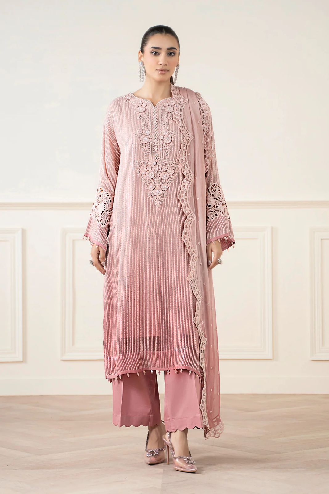 Maria.b chiffon suit 3pc D-1821