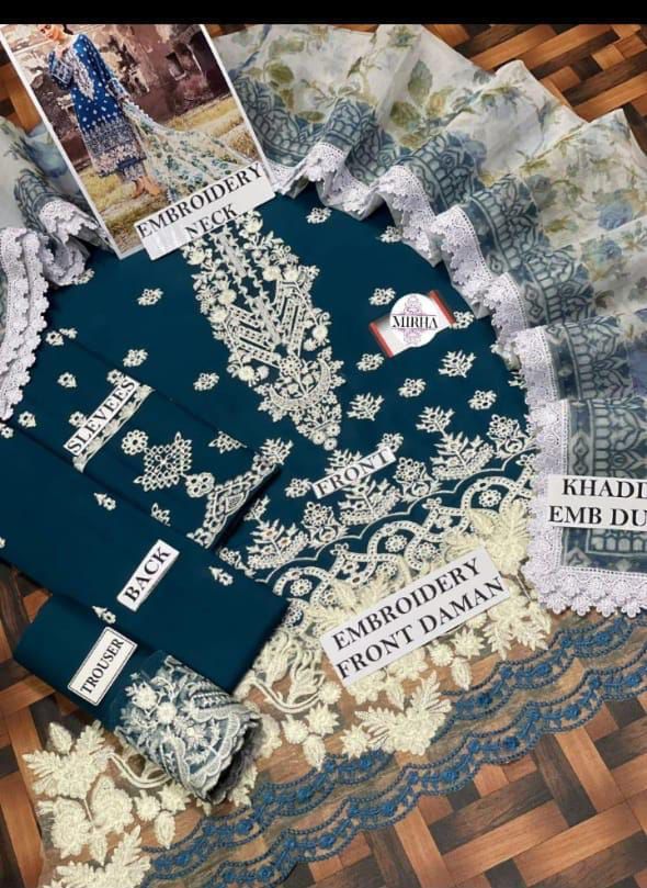Zainab chottani chicken Kari lawn cotton 3pc | Unstitched d-1678