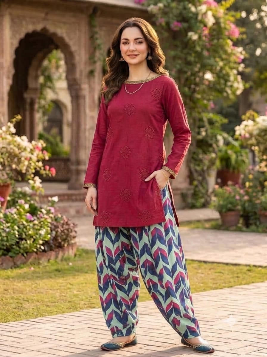 Maria.b 2pc cheicken kari embroidery d02