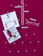 Lawn embroidery 2pc unstitch - d1814