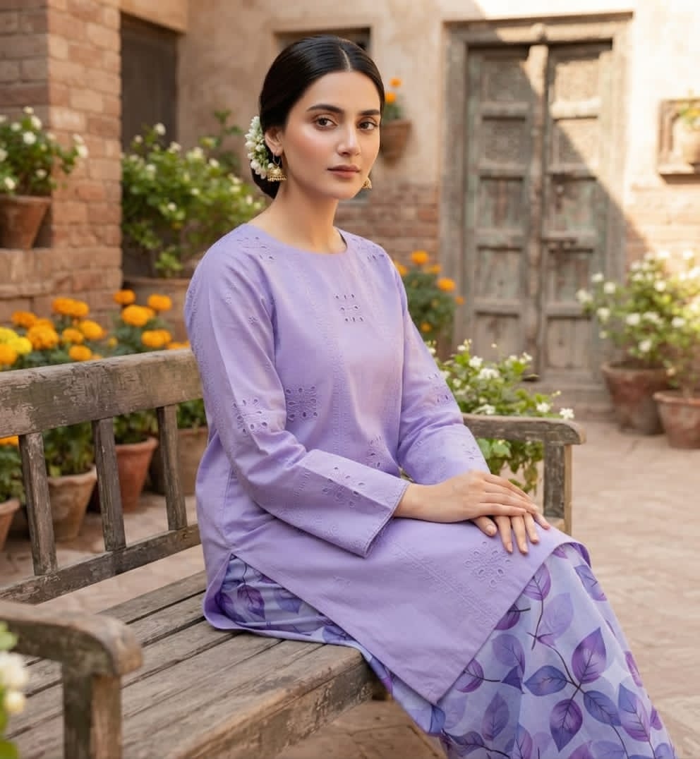 Maria.b 2pc cheicken kari embroidery d17