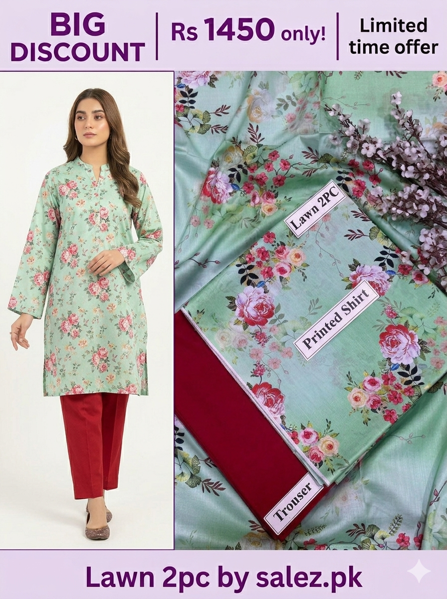 Lawn print 2pc unstitch - d1559