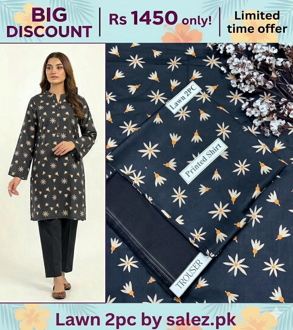 Lawn print 2pc unstitch - d1560