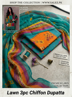 Lawn print 3pc unstitch - d1536