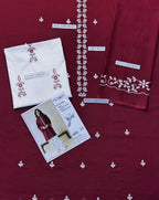 Lawn embroidery 2pc unstitch - d1810