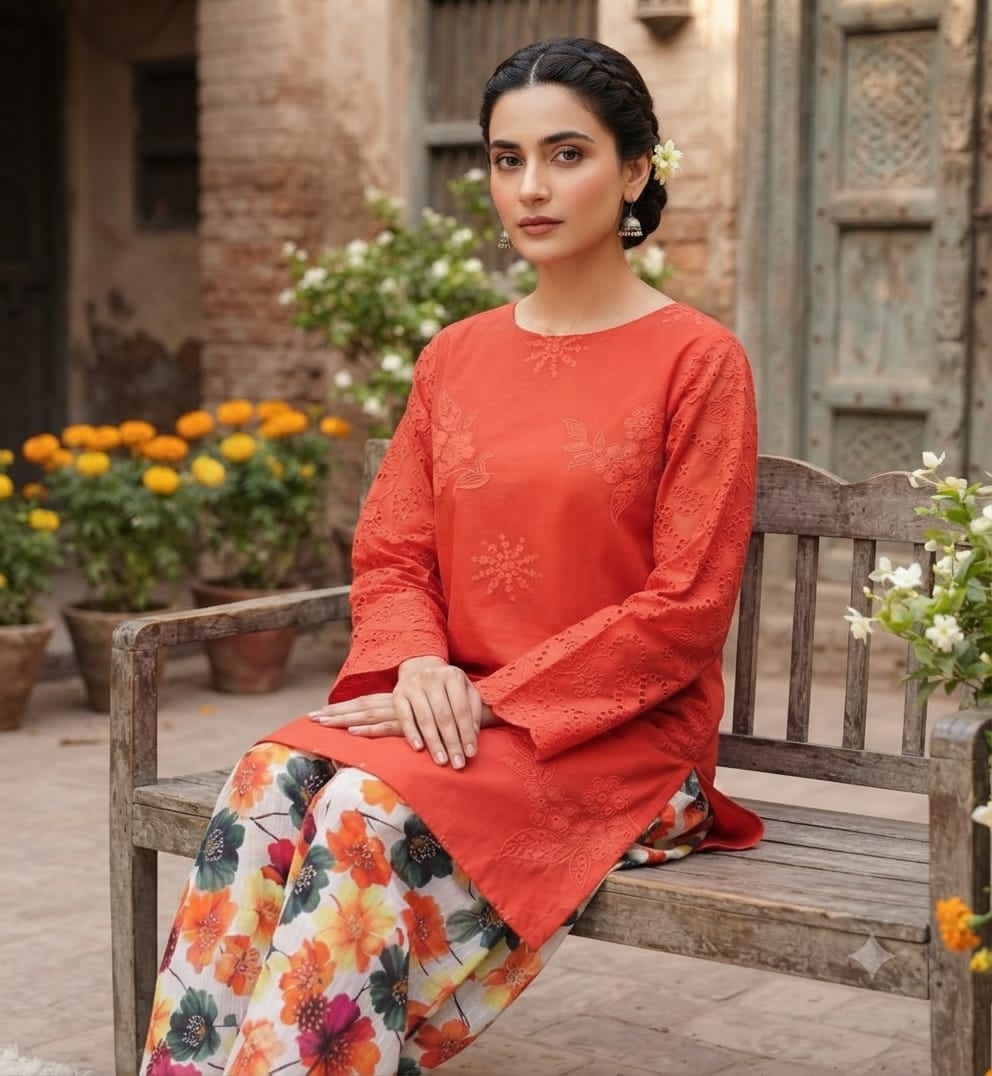 Maria.b 2pc cheicken kari embroidery d06
