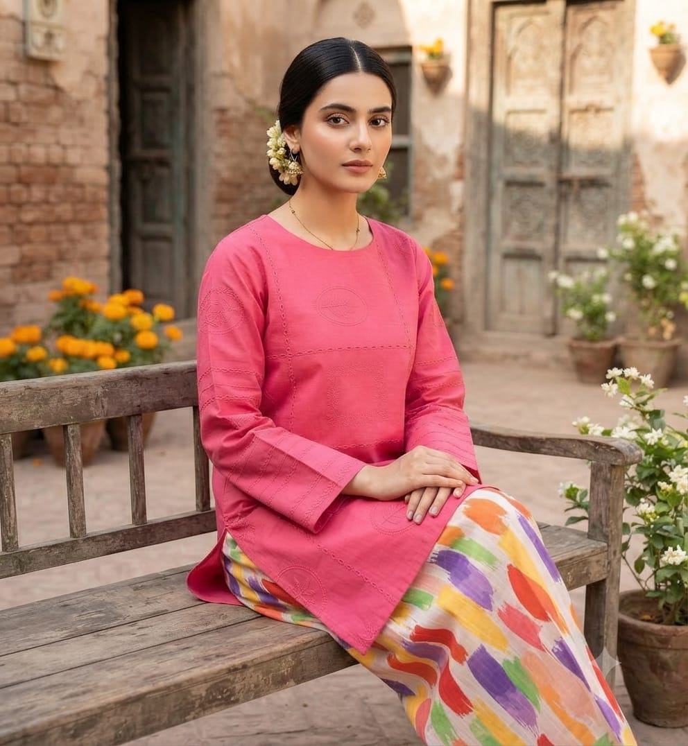Maria.b 2pc cheicken kari embroidery d15