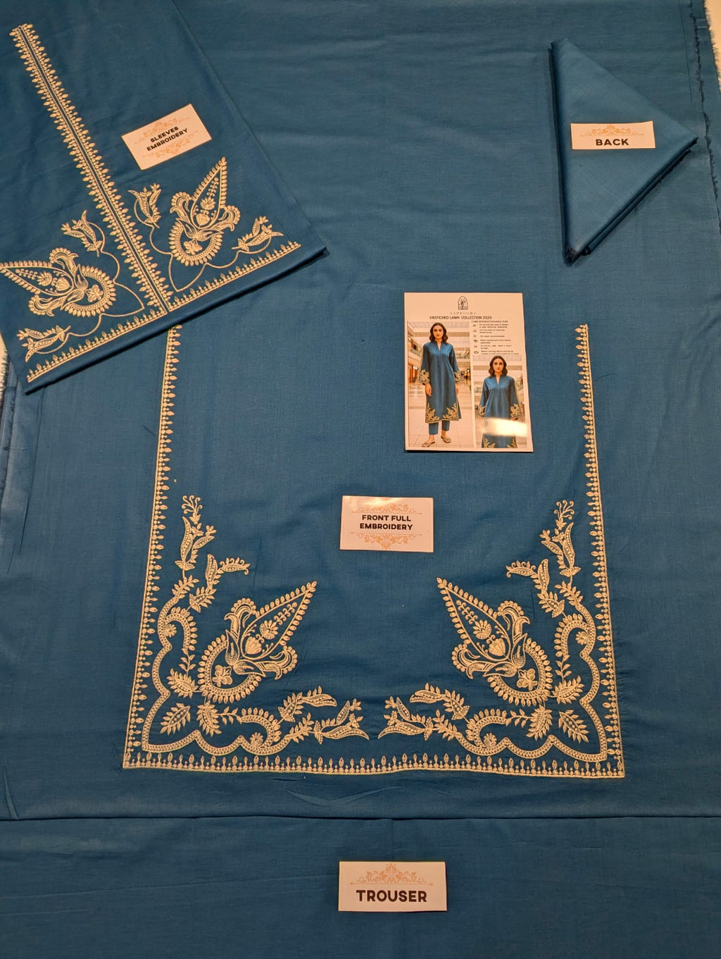 LAWN EMBROIDERED 2pc d 1596