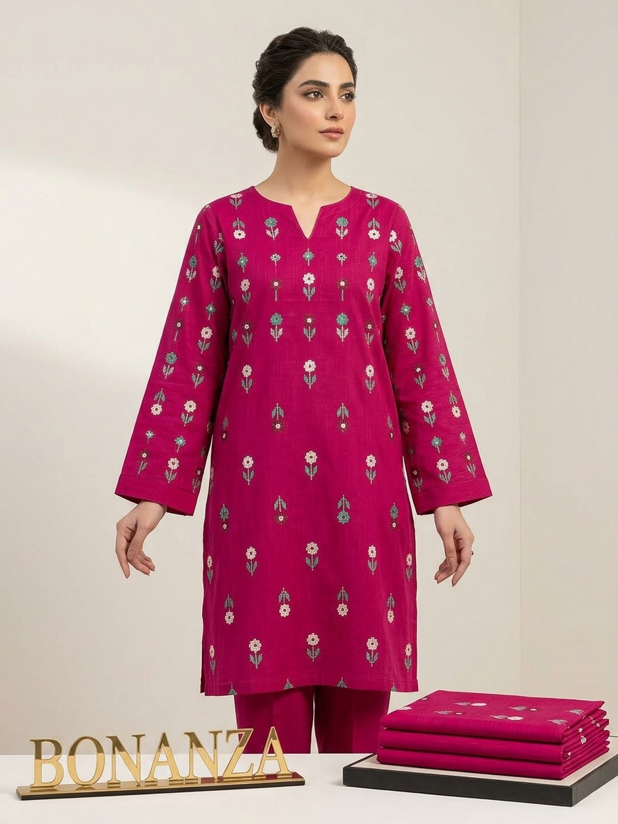 Premium khaddar 2pc embroidery | unstitch | Winter