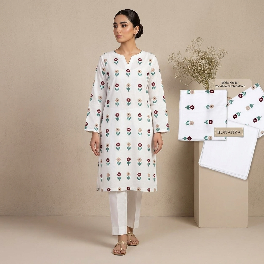 Premium khaddar 2pc embroidery | unstitch | Winter