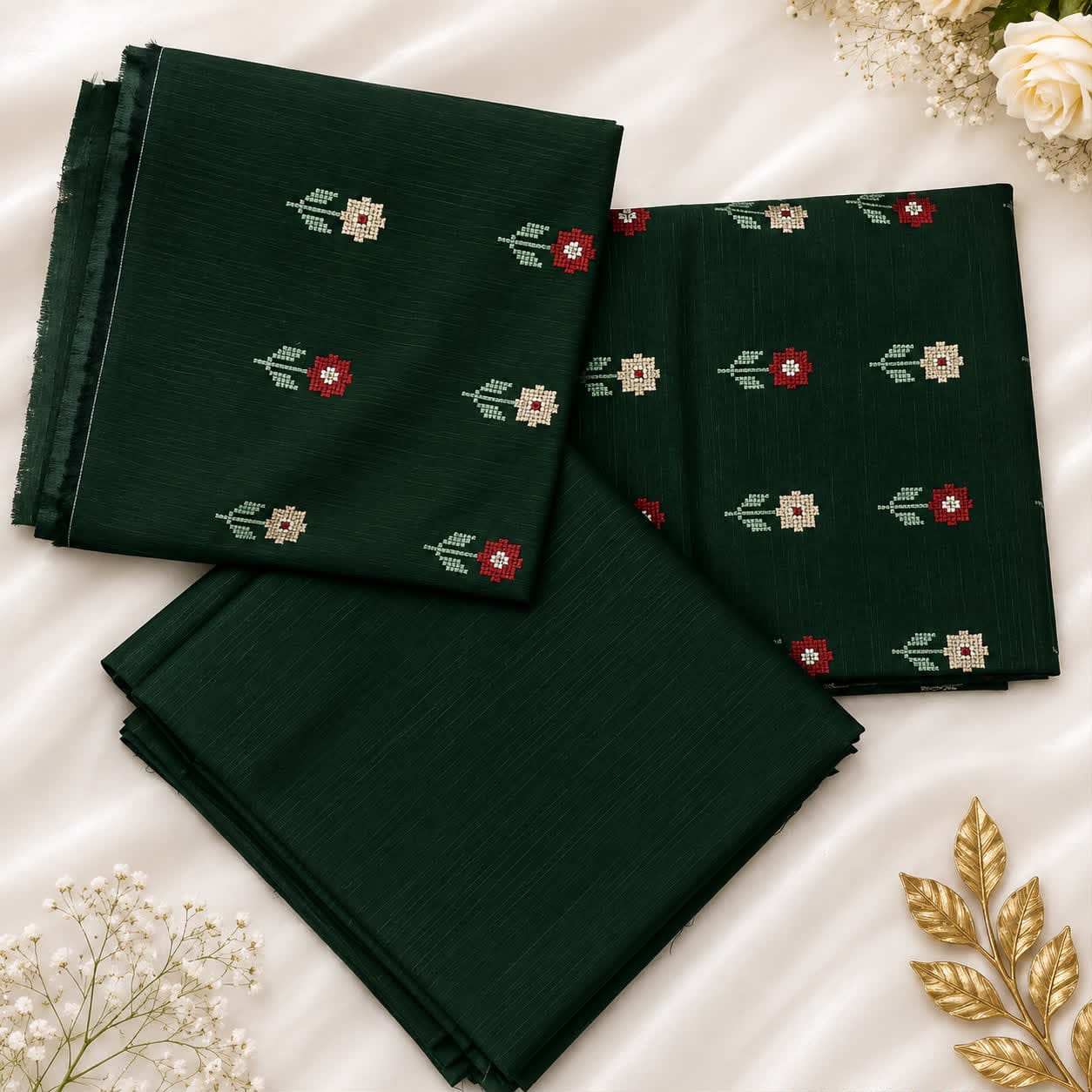 Premium khaddar 2pc embroidery | unstitch | Winter thumbnail 2