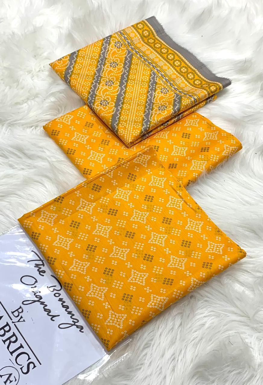 Brand IB Bonanza Lawn 3pc - Lawn dupatta - unstitch ib1000