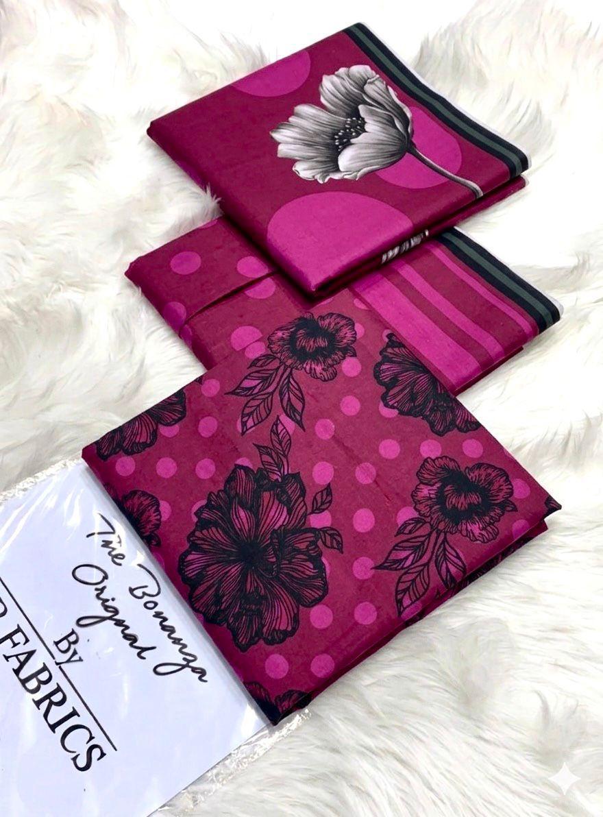 Brand IB Bonanza Lawn 3pc - Lawn dupatta - unstitch ib1001