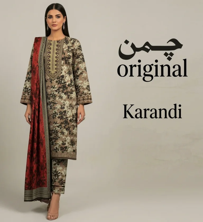 Original Chaman Brand Karandi 3pc winter | unstitch