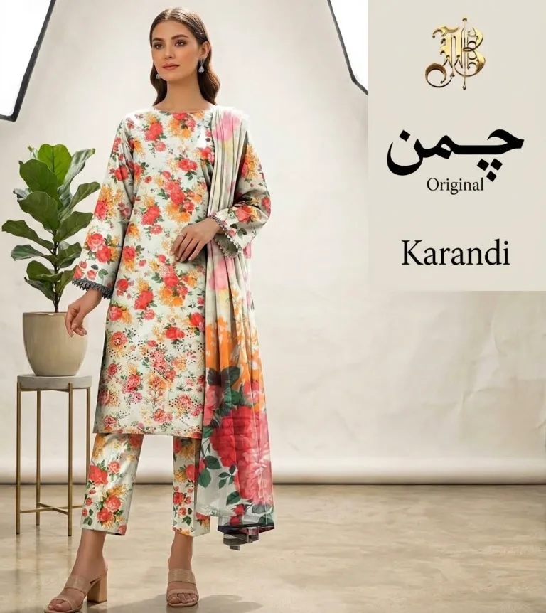 Original Chaman Brand Karandi 3pc winter | unstitch