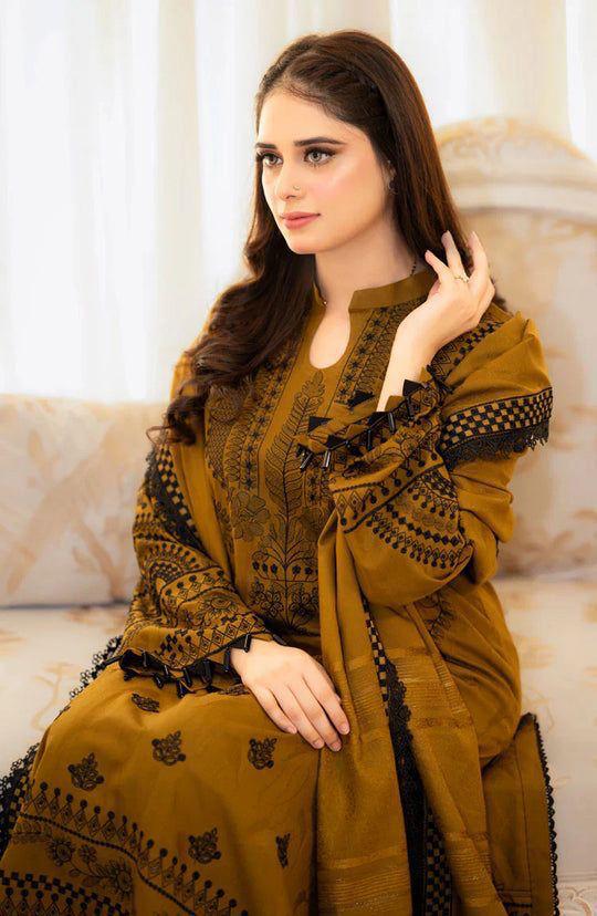 Libas Premium Dhanak Embroidery 3pc | Unstitch thumbnail 3