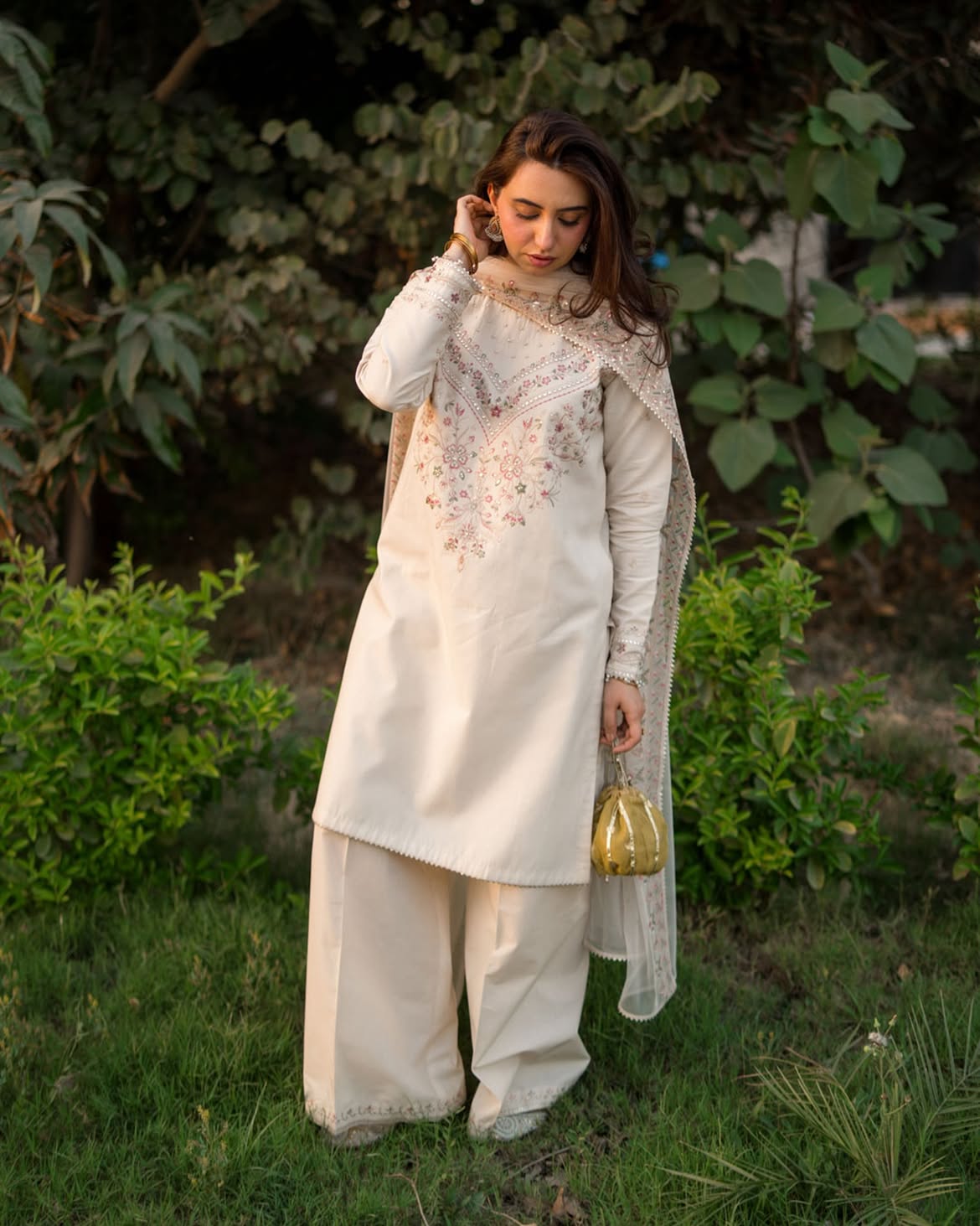 Dhanak Designer Embroidered 3 Piece Suit for Women – Unstitch Winter Collection 2026