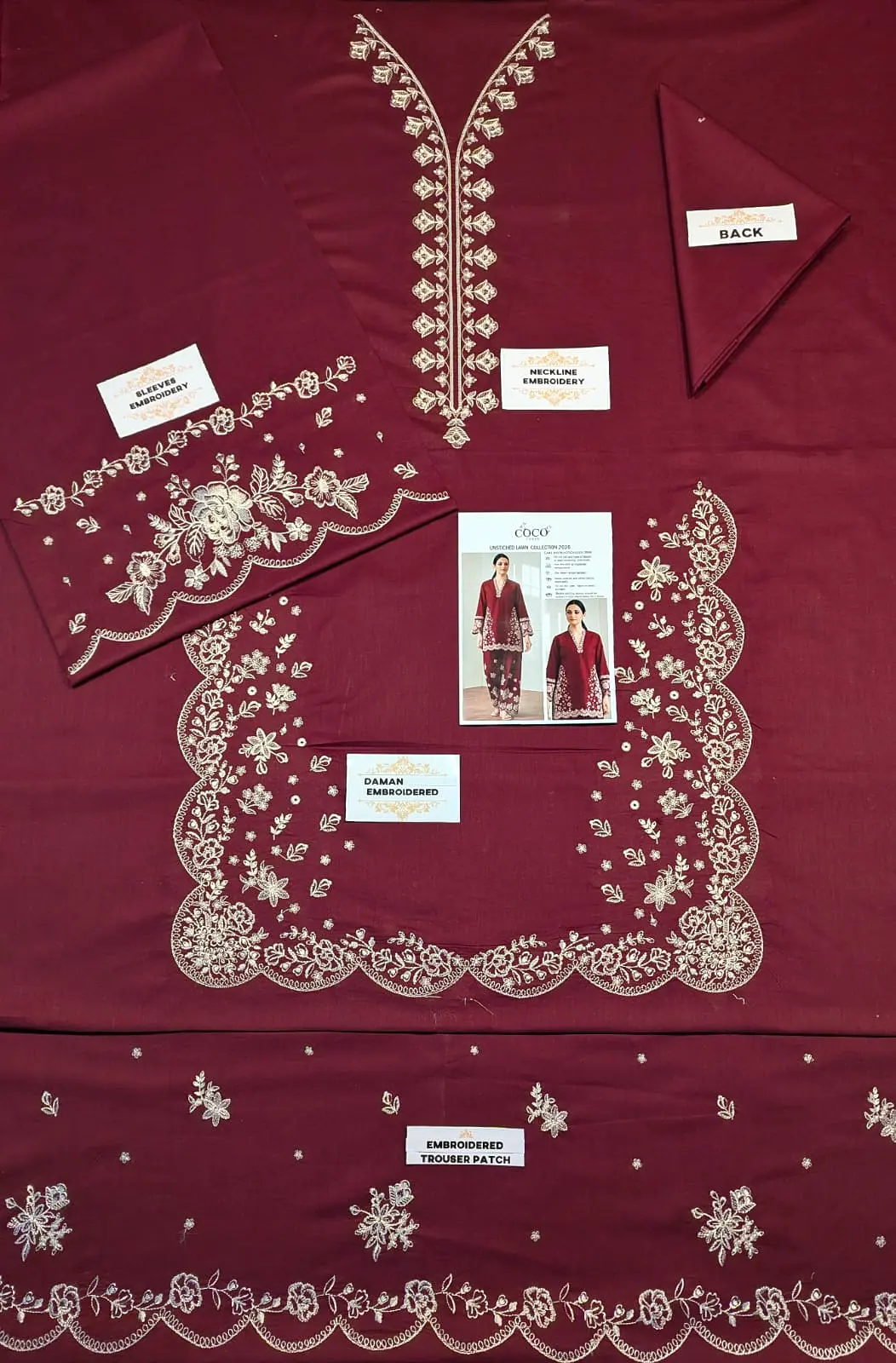 👑 Premium Dhanak 2-Piece Winter Designer Dress for Women thumbnail 2