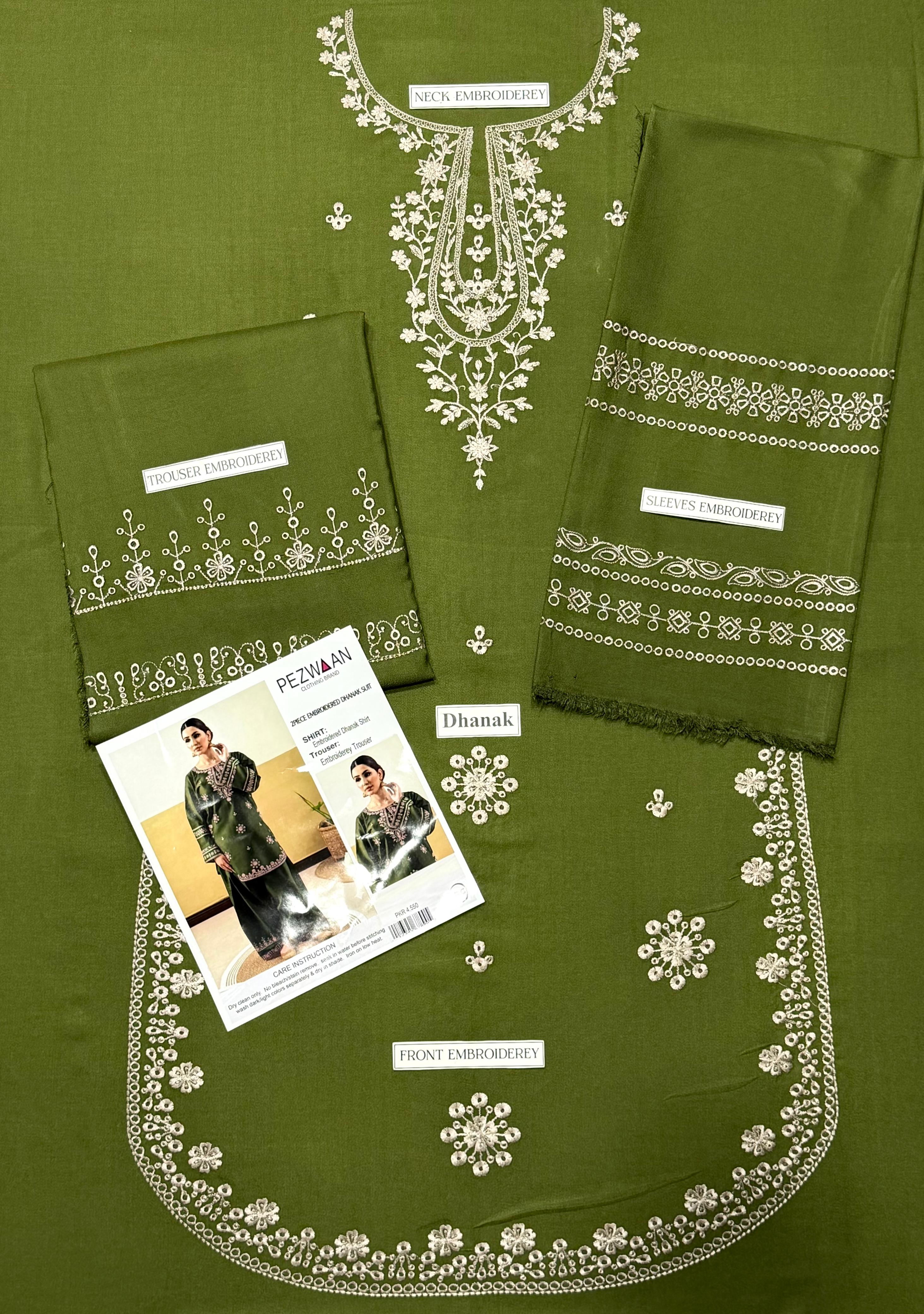 👑 Premium Dhanak 2-Piece Winter Designer Dress for Women thumbnail 2