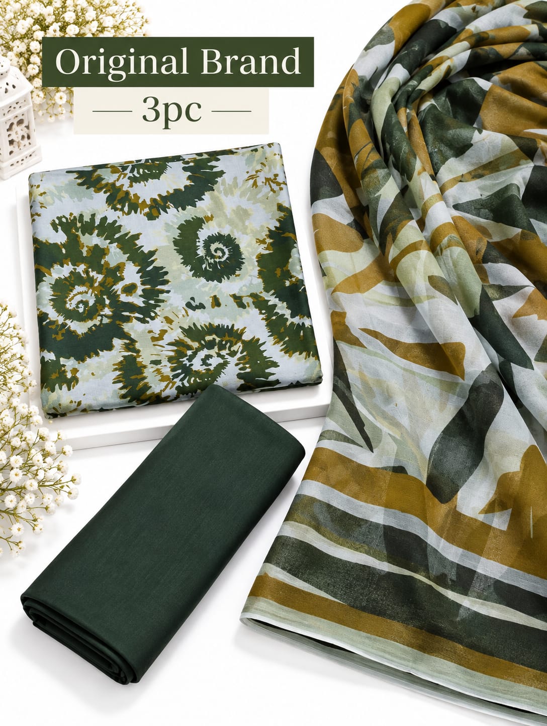 Original Brand Tana Bana by IB | Fabric Viscos with Bamber Dupatta | Unstitch thumbnail 2