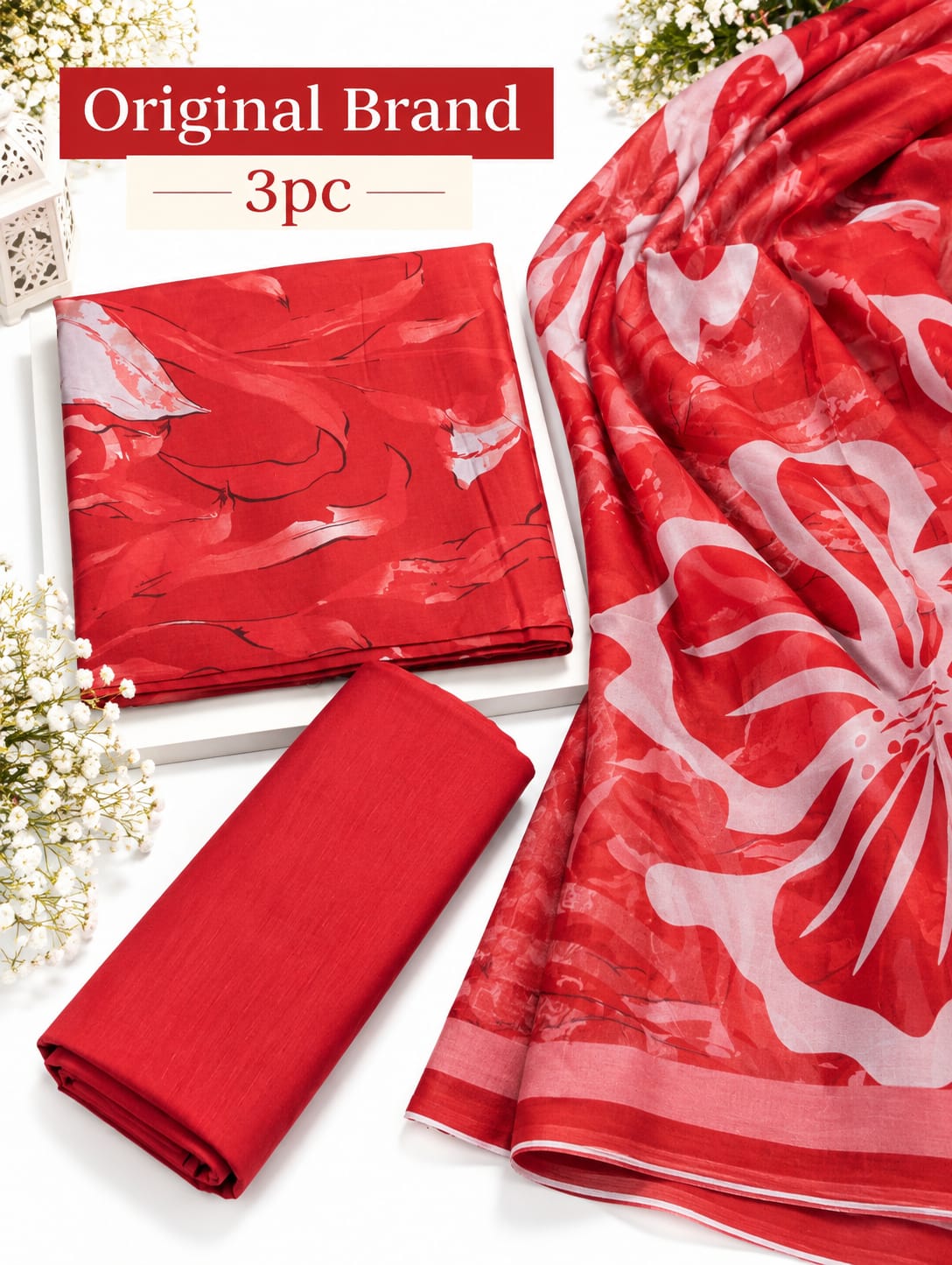Original Brand Tana Bana by IB | Fabric Viscos with Bamber Dupatta | Unstitch thumbnail 2
