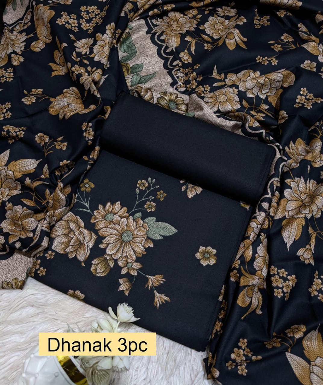 Premium Dhanak 3pc Digtial Print