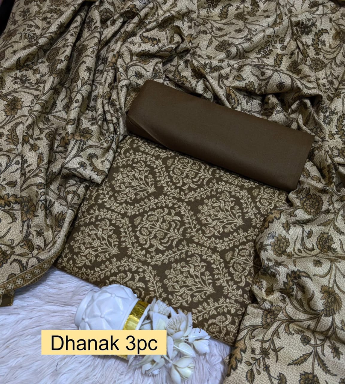 Premium Dhanak 3pc Digtial Print