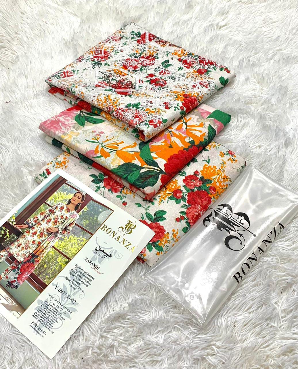 Original Chaman Brand Karandi 3pc winter | unstitch thumbnail 2