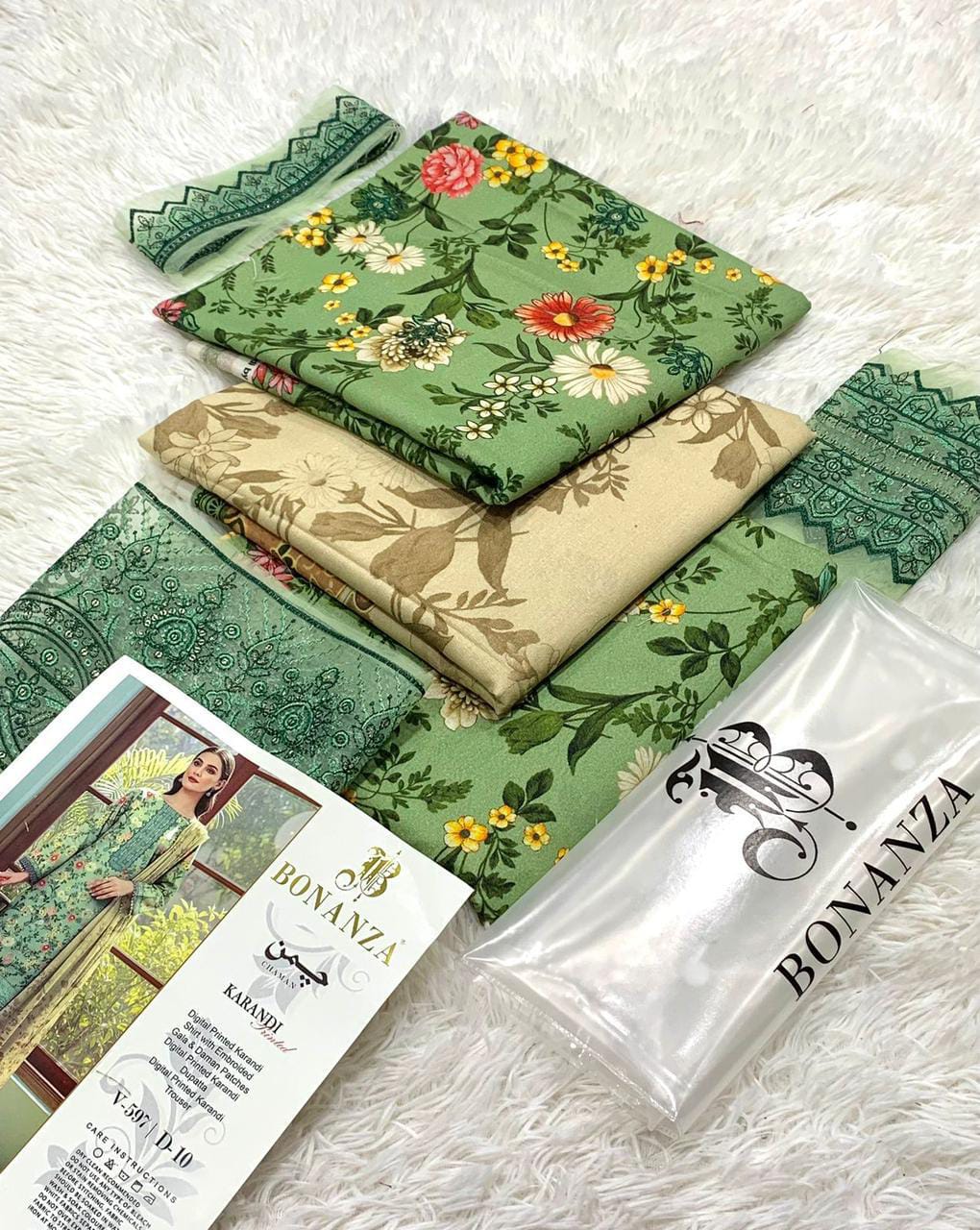 Original Chaman Brand Karandi 3pc winter | unstitch thumbnail 2